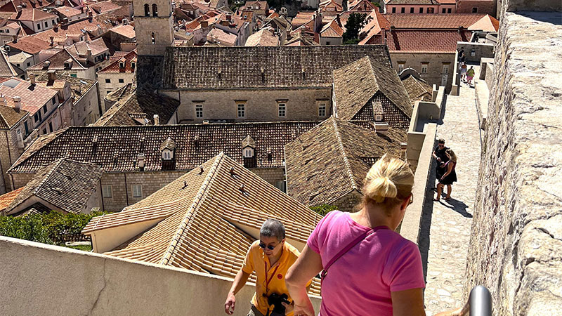 Walking the city walls, Dubrovnik